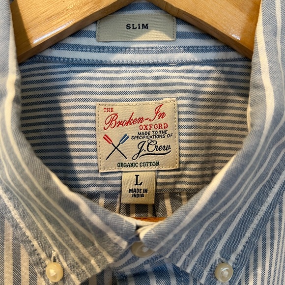 J.Crew slim Broken-in organic cotton oxford shirt - Picture 2 of 4